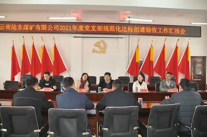 云煤（创世大发）集团党委组织开展2021年度党支部规范化建设达标建设审核验收事情