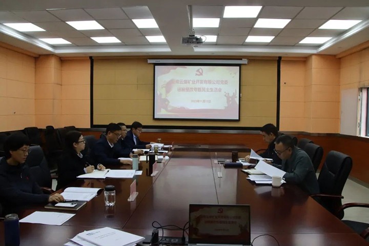 【聚焦云煤】云煤（创世大发）集团党委副书记、工会主席王鑫到云煤矿业公司指导巡察整改专题民主生涯会